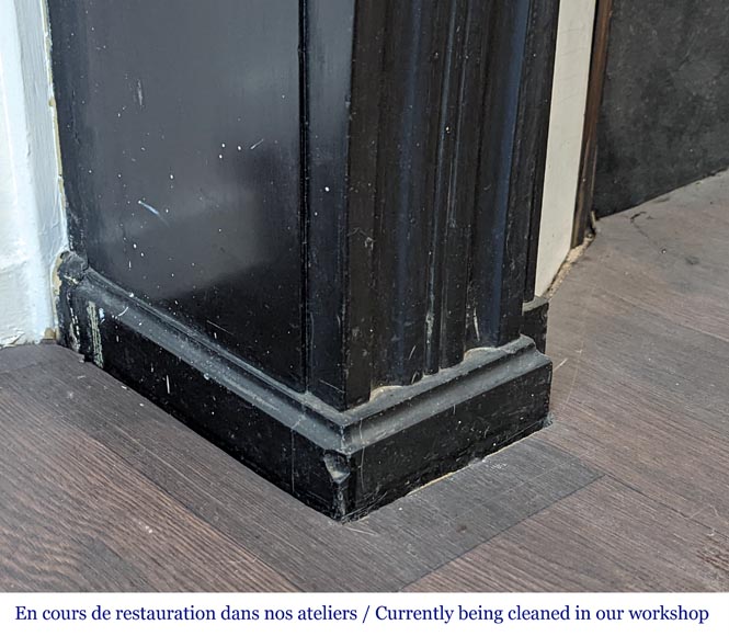 Fine Black marble Modillion mantel Fine Black marble Modillion mantel-4