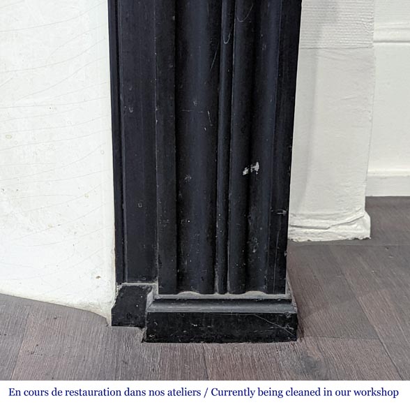 Fine Black marble Modillion mantel Fine Black marble Modillion mantel-7