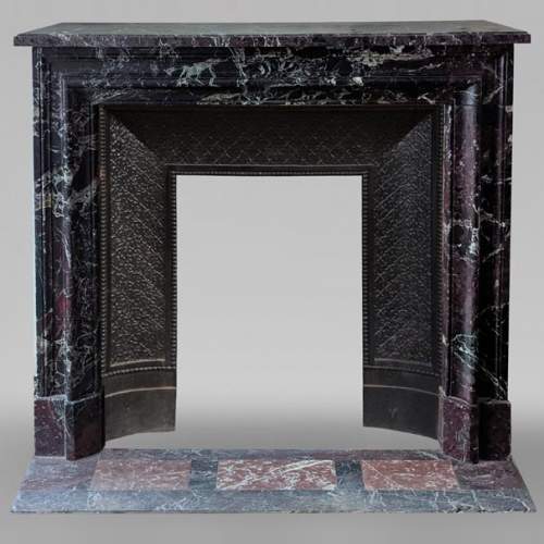 Louis XIV style mantel in Lepanto marble