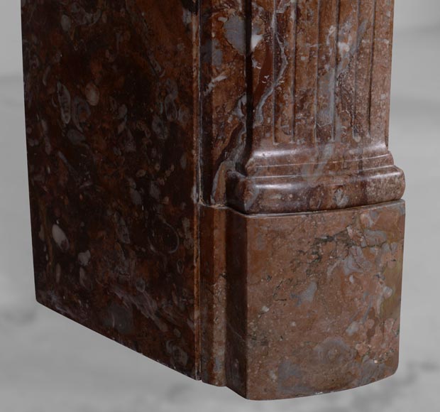 Louis XVI period mantel in Royal Red marble Louis XVI period mantel in Royal Red marble-5