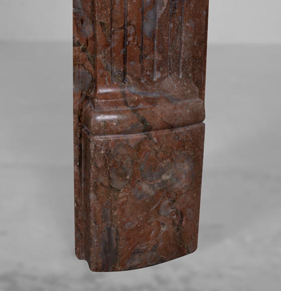 Louis XVI period mantel in Royal Red marble Louis XVI period mantel in Royal Red marble-9