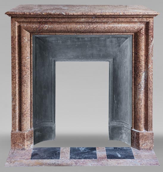 Louis XIV style mantel in Griotte marble Louis XIV style mantel in Griotte marble-0