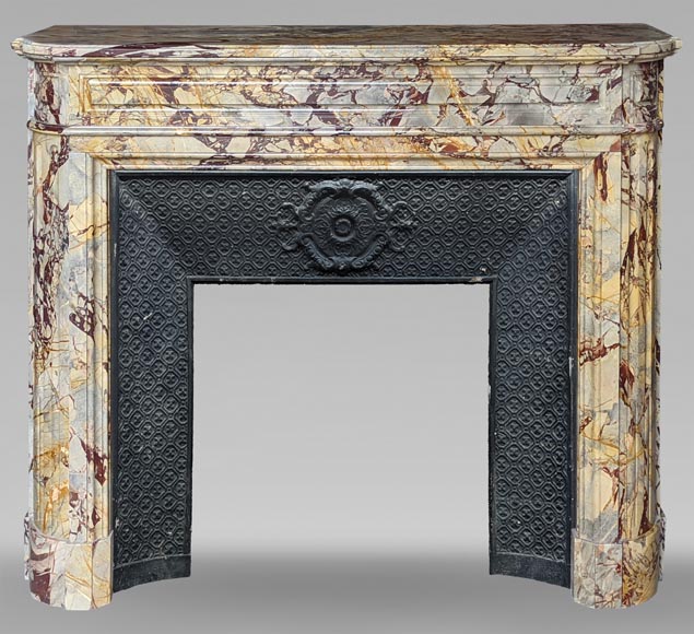 Louis XVI style mantel in Sarrancolin marble Louis XVI style mantel in Sarrancolin marble-0
