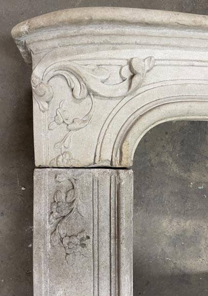 Louis XV period stone mantel Louis XV period stone mantel-4