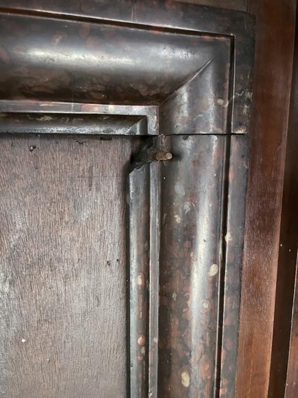 Large Neo-Renaissance walnut mantel with carved scrollwork Large Neo-Renaissance walnut mantel with carved scrollwork-10