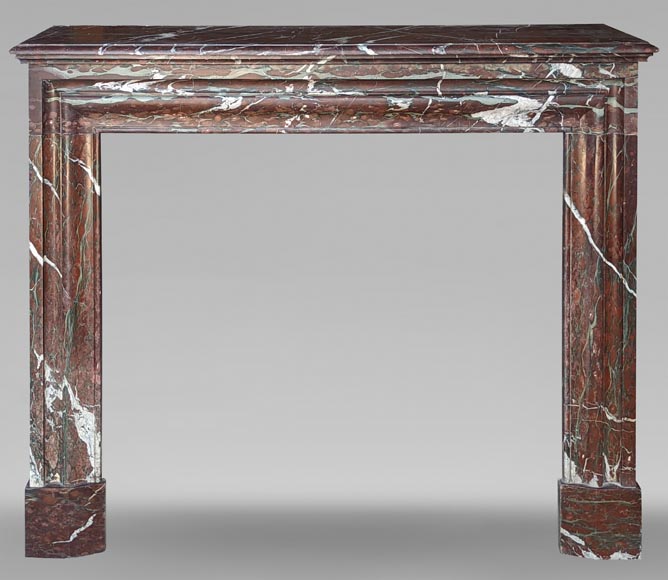 Louis XIV style mantel in Griotte marble Louis XIV style mantel in Griotte marble-0