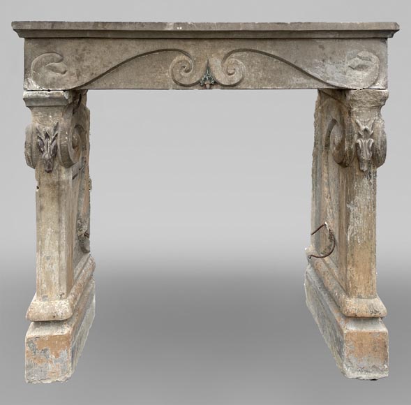 Stone mantel, 17th century Stone mantel, 17th century-0