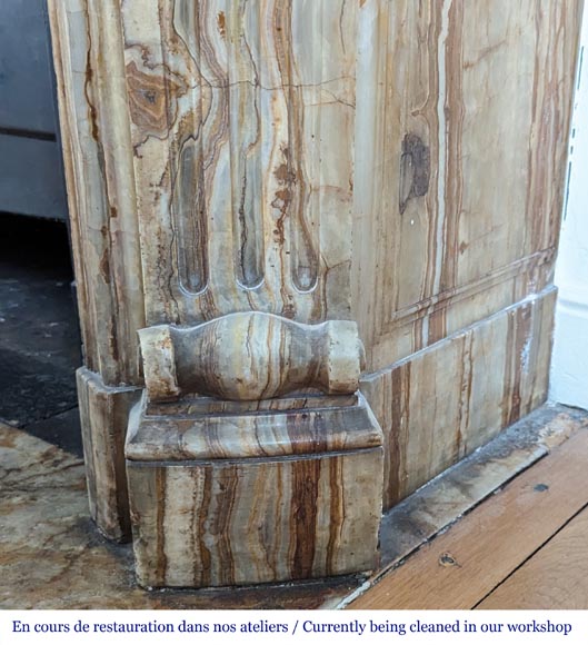 Louis XV style mantel in onyx Louis XV style mantel in onyx-10