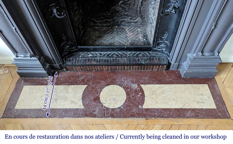 Napoleon III style mantel in painted wood Napoleon III style mantel in painted wood-12