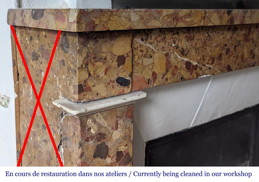 Directoire period mantel in Breche d'Alep Directoire period mantel in Breche d'Alep-3