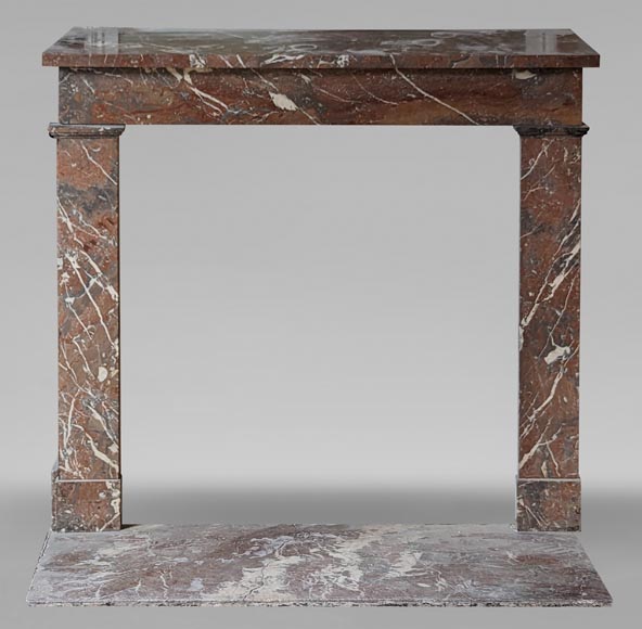 Louis XVI style mantel in Rouge du Nord marble Louis XVI style mantel in Rouge du Nord marble-0