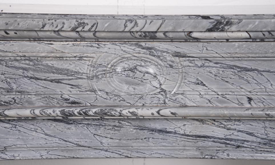 Louis XVI style mantelpiece in Bleu Fleuri marble Louis XVI style mantelpiece in Bleu Fleuri marble-1