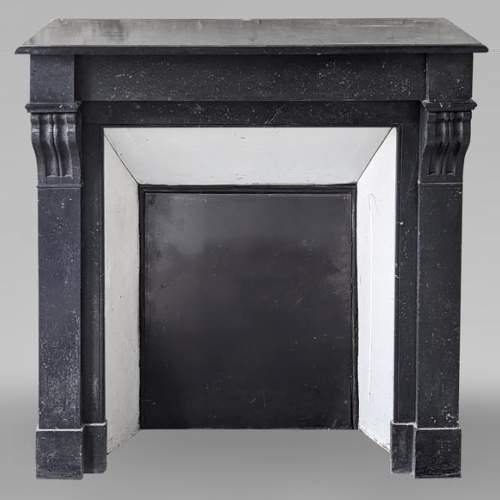 Napoleon III style mantel with black marble modillon