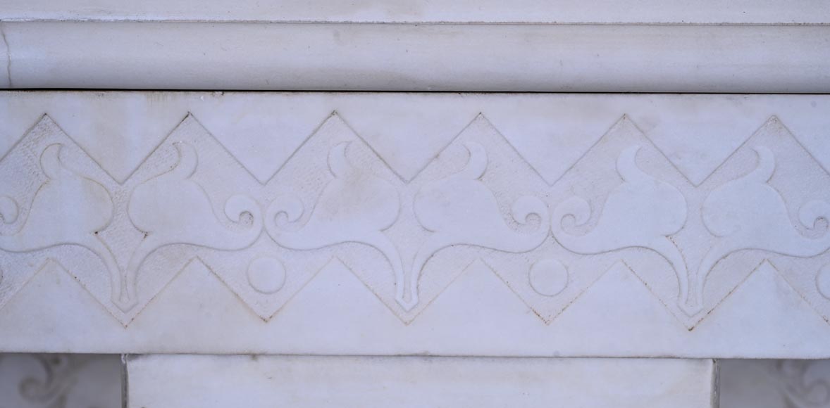 Stone column fireplace Stone column fireplace-3