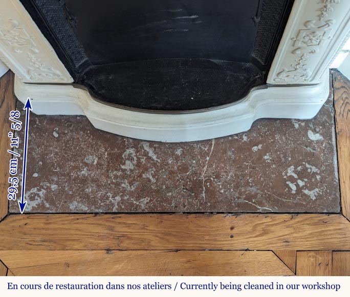 Lion-headed earthenware stove with Royal Red marble top Lion-headed earthenware stove with Royal Red marble top-10