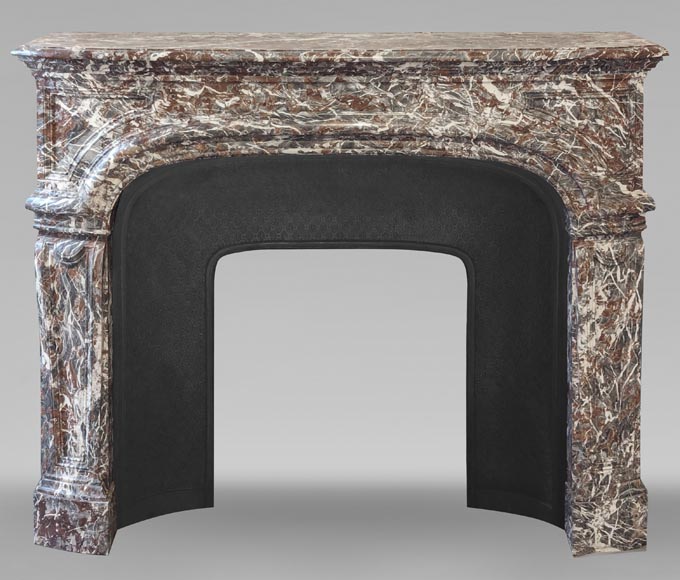 Beautiful Regency style fireplace, in a superb Royal Red with lots of veins Beautiful Regency style fireplace, in a superb Royal Red with lots of veins-0