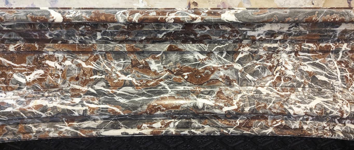 Beautiful Regency style fireplace, in a superb Royal Red with lots of veins Beautiful Regency style fireplace, in a superb Royal Red with lots of veins-1