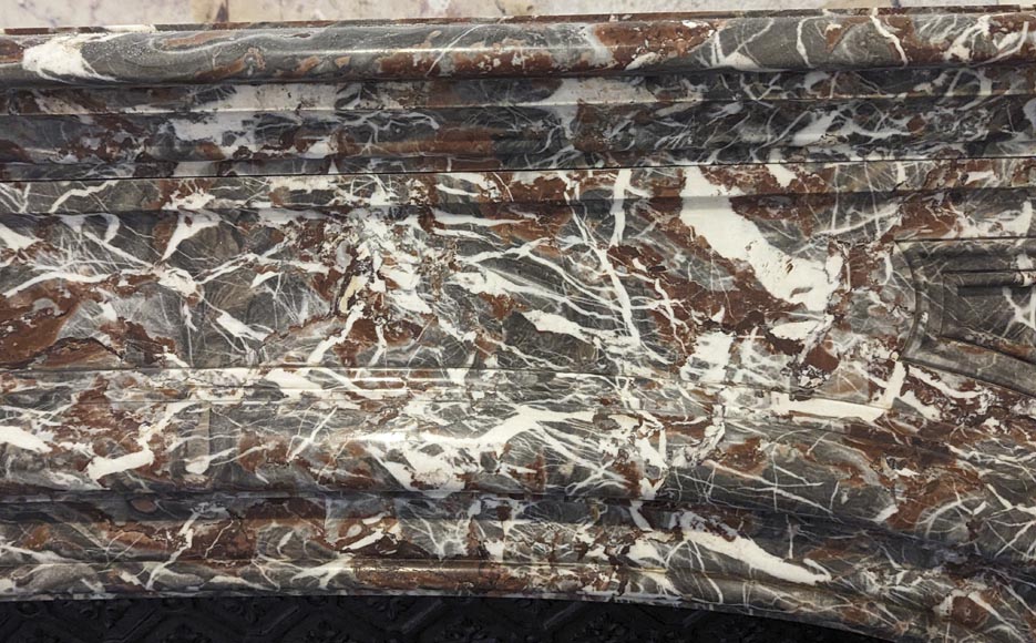 Beautiful Regency style fireplace, in a superb Royal Red with lots of veins Beautiful Regency style fireplace, in a superb Royal Red with lots of veins-2