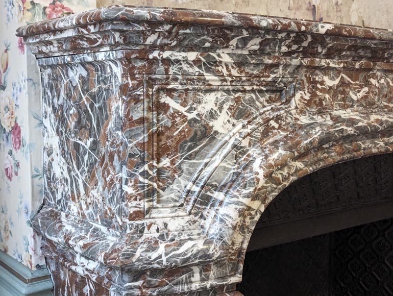 Beautiful Regency style fireplace, in a superb Royal Red with lots of veins Beautiful Regency style fireplace, in a superb Royal Red with lots of veins-4