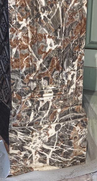 Beautiful Regency style fireplace, in a superb Royal Red with lots of veins Beautiful Regency style fireplace, in a superb Royal Red with lots of veins-9