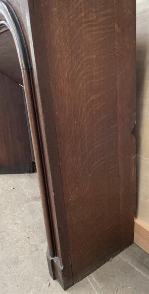 Louis XIV style oak mantel Louis XIV style oak mantel-5