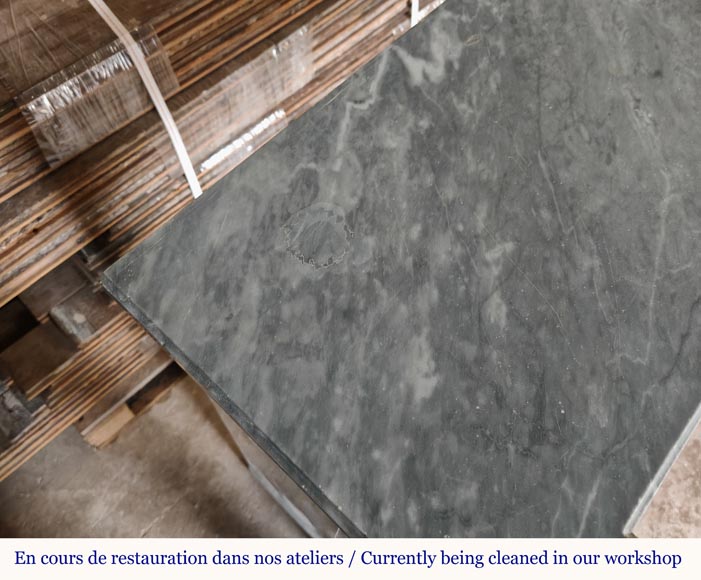 Louis XVI style mantel with detached columns in Turquin and Rose marble from Portugal Louis XVI style mantel with detached columns in Turquin and Rose marble from Portugal-10