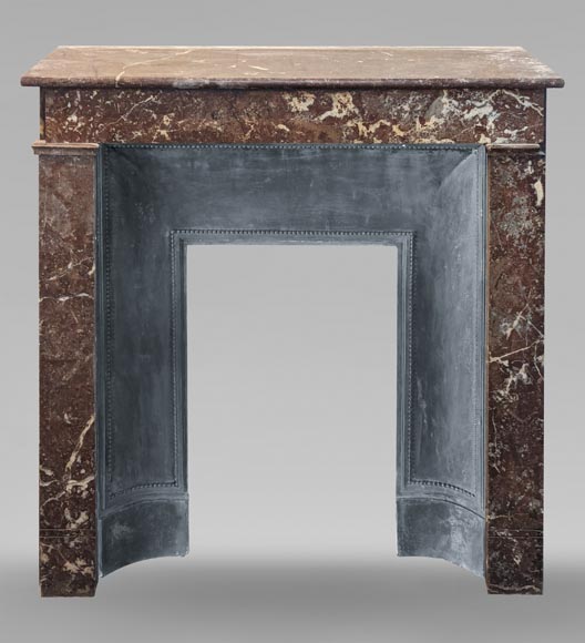 Napoleon III style mantel in Rouge du Nord marble Napoleon III style mantel in Rouge du Nord marble-0