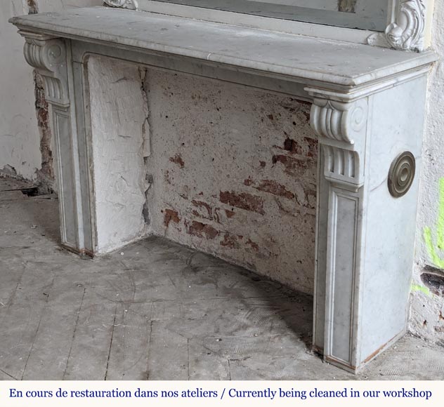 Napoleon III style marble console table Napoleon III style marble console table-3