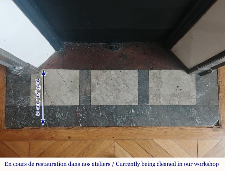 Louis XV style pompadour mantel carved in Bois Jourdan marble Louis XV style pompadour mantel carved in Bois Jourdan marble-8