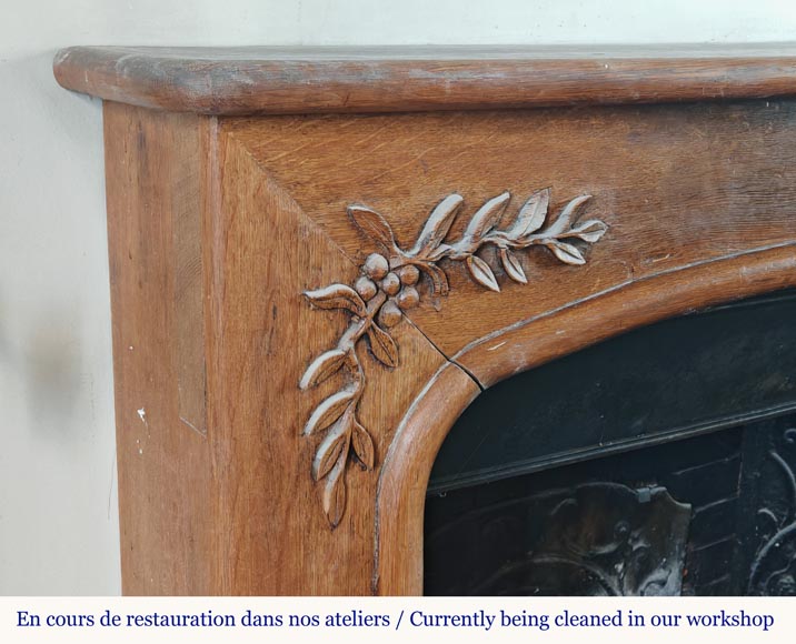 Cheminée en bois de style Napoléon III Cheminée en bois de style Napoléon III-3