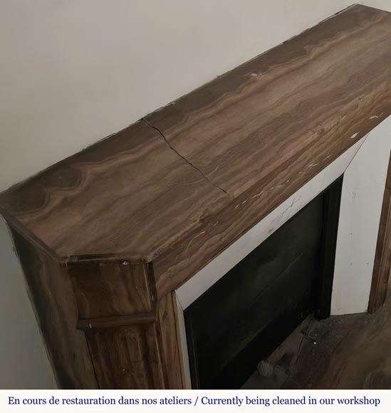 Small fireplace in Lunel marble Small fireplace in Lunel marble-10