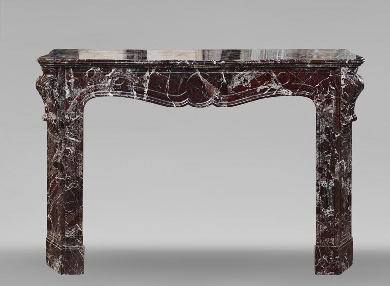 LXV style mantel carved in Levento marble LXV style mantel carved in Levento marble-0