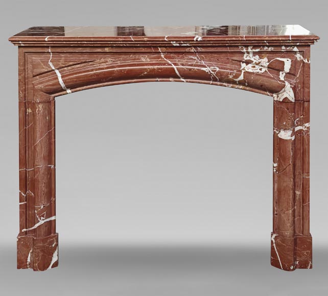 Louis XIV style red marble mantel Louis XIV style red marble mantel-0