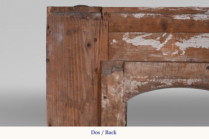 Carved wooden fireplace with putti decoration – Late 18th century Carved wooden fireplace with putti decoration – Late 18th century-16