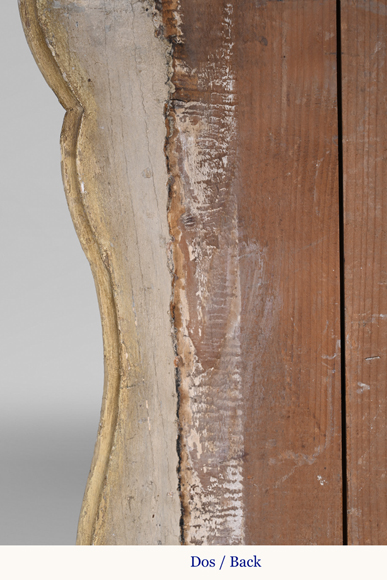 Carved wooden fireplace with putti decoration – Late 18th century Carved wooden fireplace with putti decoration – Late 18th century-17