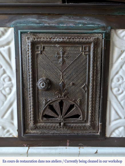 Prussian period earthenware stove, 1840 Prussian period earthenware stove, 1840-6