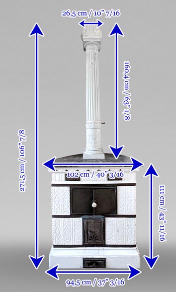 Prussian period earthenware stove, 1840 Prussian period earthenware stove, 1840-11