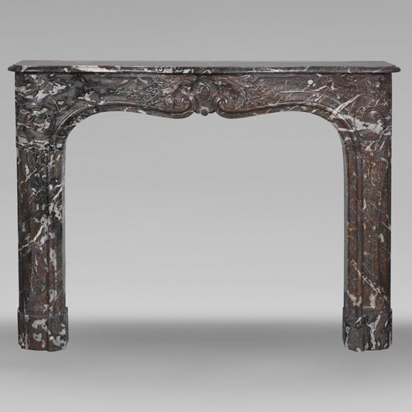 Louis XV period fireplace in red Rance marble Louis XV period fireplace in red Rance marble-0