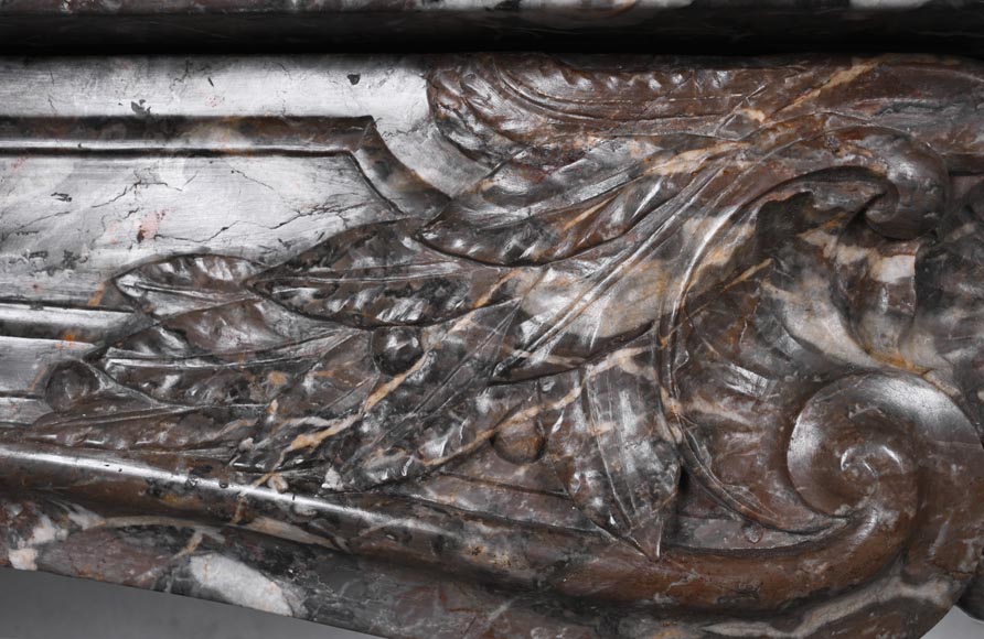 Louis XV period fireplace in red Rance marble Louis XV period fireplace in red Rance marble-3