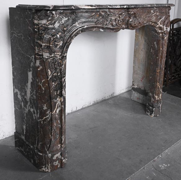 Louis XV period fireplace in red Rance marble Louis XV period fireplace in red Rance marble-4