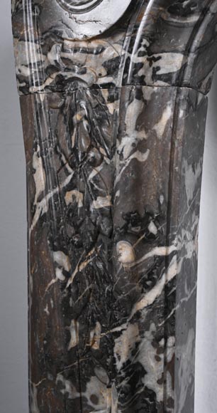 Louis XV period fireplace in red Rance marble Louis XV period fireplace in red Rance marble-6