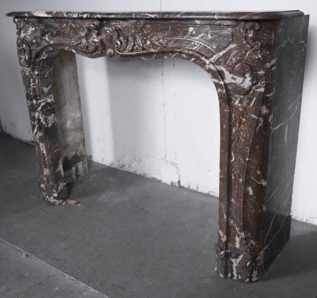 Louis XV period fireplace in red Rance marble Louis XV period fireplace in red Rance marble-8