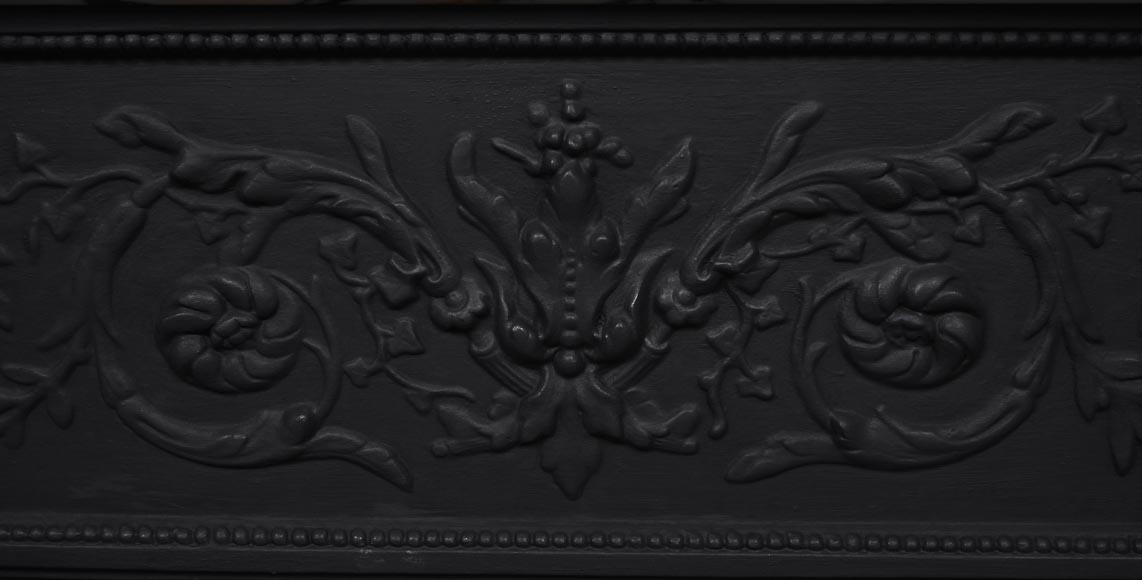 Louis XVI style fluted fireplace, in Paonazzo marble Louis XVI style fluted fireplace, in Paonazzo marble-12