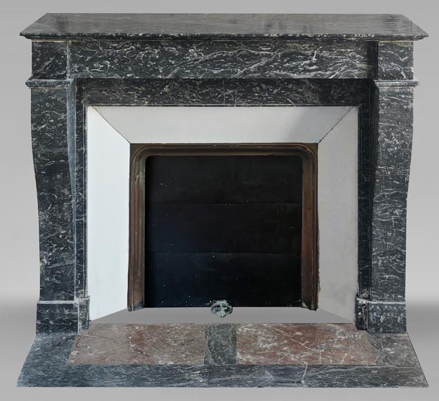 Restoration period fireplace in grey Saint Anne marble Restoration period fireplace in grey Saint Anne marble-0
