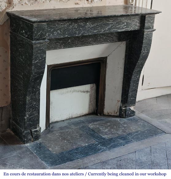 Restoration period fireplace in grey Saint Anne marble Restoration period fireplace in grey Saint Anne marble-2