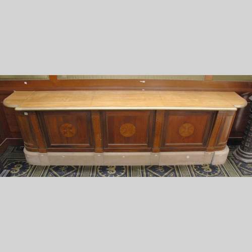 Antique bank counter.