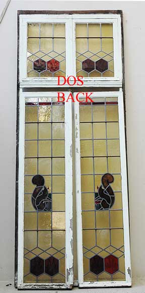 Stained glass with squirels Stained glass with squirels-2