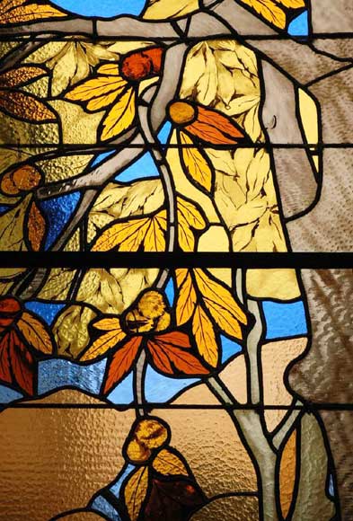 Stained glass window, painted by Thomas from Valence, 1915 Stained glass window, painted by Thomas from Valence, 1915-1