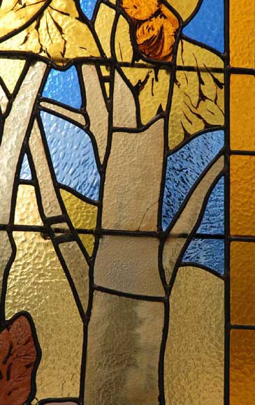 Stained glass window, painted by Thomas from Valence, 1915 Stained glass window, painted by Thomas from Valence, 1915-2