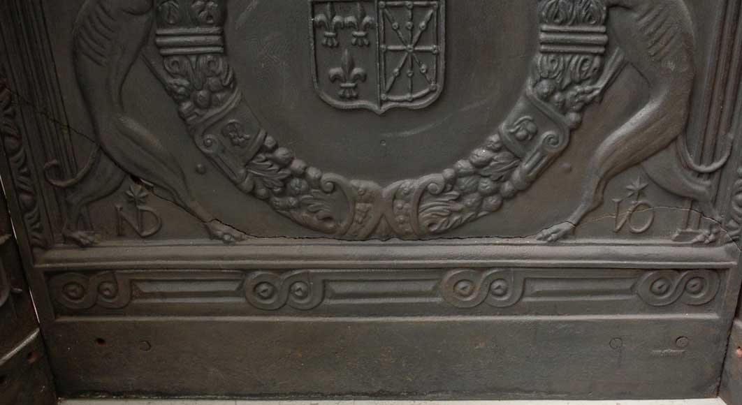 Mahogany fireplace mantel and trumeau Mahogany fireplace mantel and trumeau-15